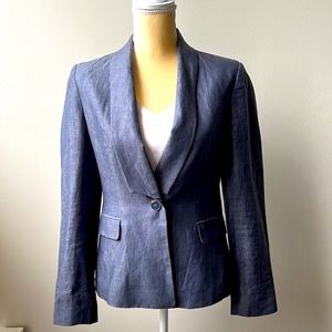 Miele Blazer 100% Linen, Slate Blue Lined, Size 6
